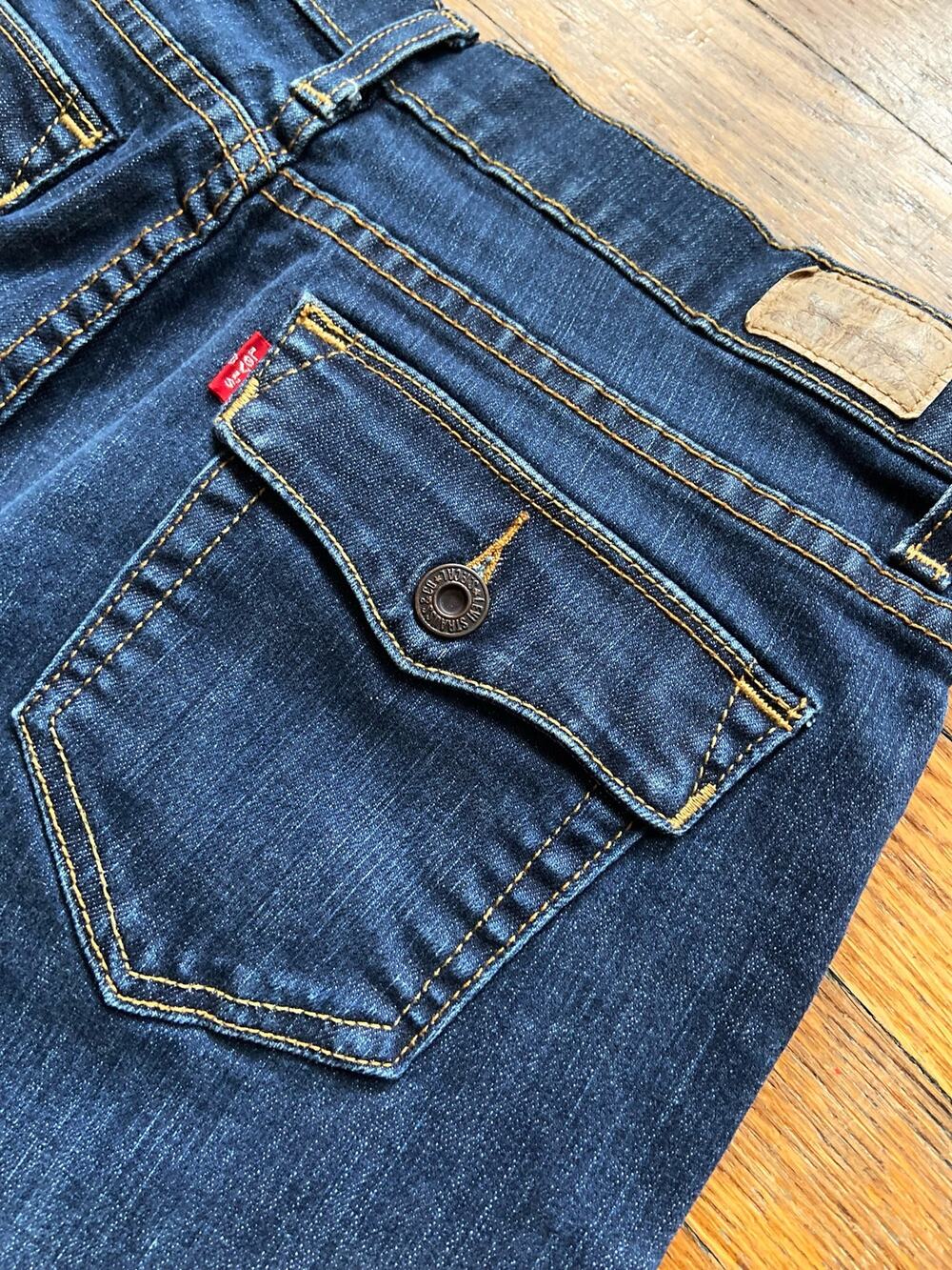 LEVI’S Perfectly Slimming Boot Cut 512 Crop Jeans sz 12 S/C